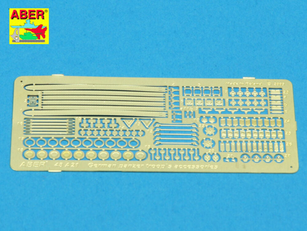 German panzer troops accessories