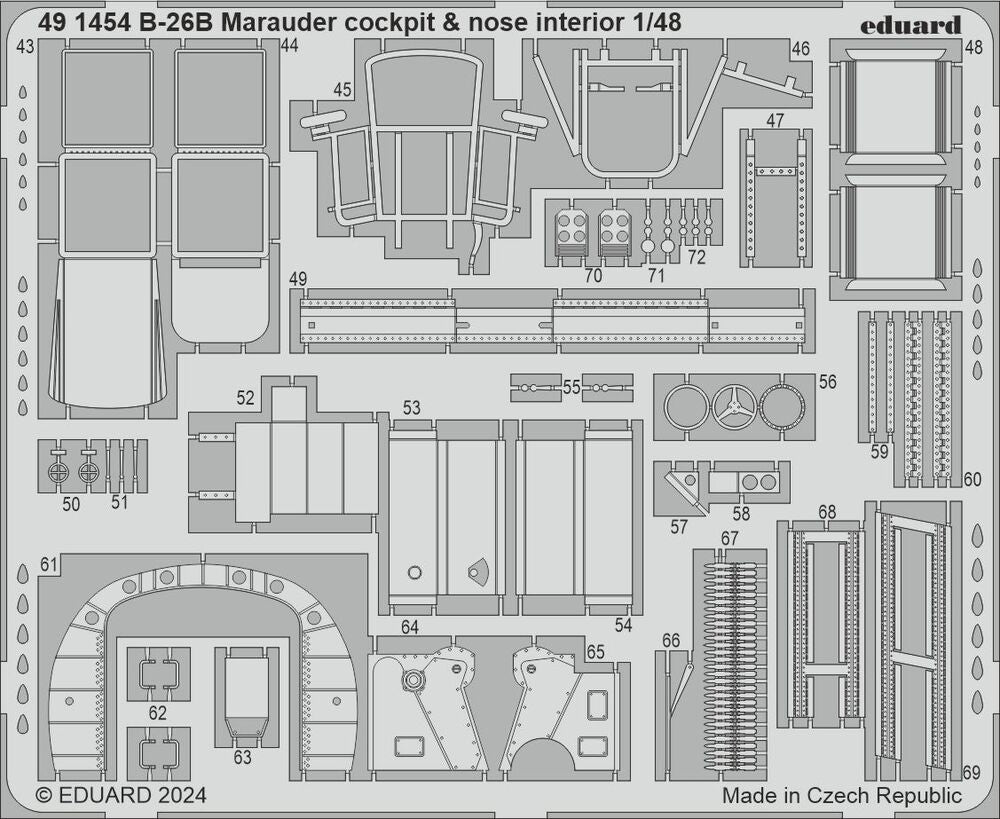 B-26B Marauder cockpit & nose interior  ICM