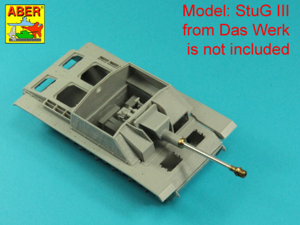 German StuK.40 L/48 7,5cm barrel with early model muzzle brake for StuG.III Ausf.F/8 and StuG.III Ausf.G early"