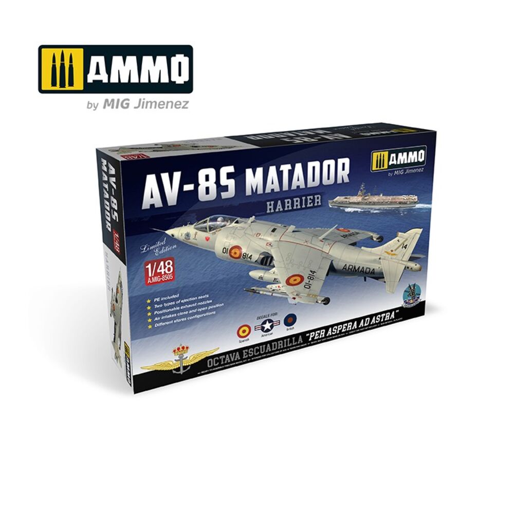 1/48 Harrier AV-8S Matador - Spanish, American, British versions