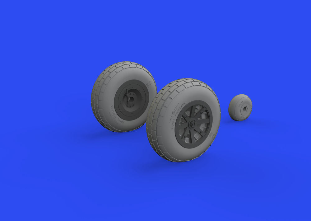 P-40E wheels for Trumpeter