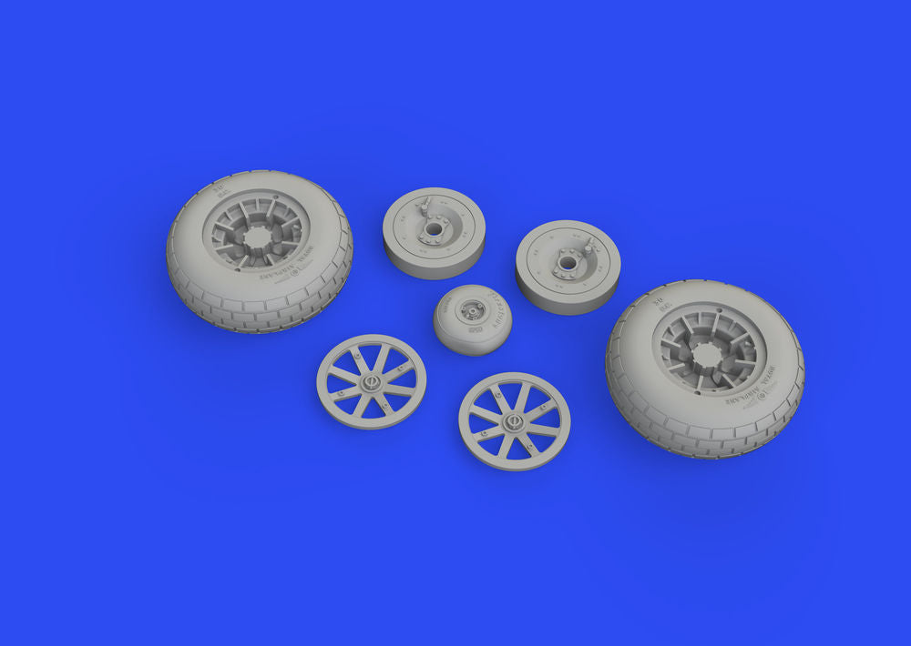 P-40E wheels for Trumpeter