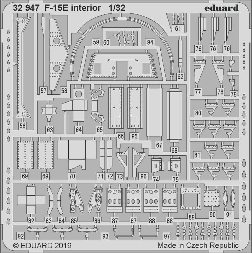 F-15E interior for Tamiya