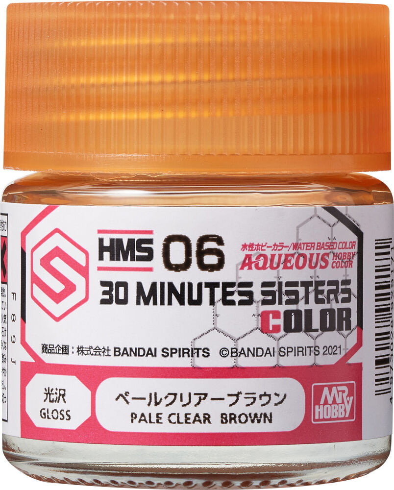 Mr Hobby -Gunze Aqueous Hobby Colors  (10 ml) 30 MINUTES SISTERS Pale Clear Brown