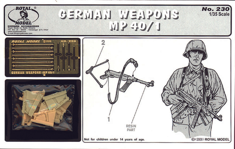 German weapons-MP40/1 (1/35 scale)