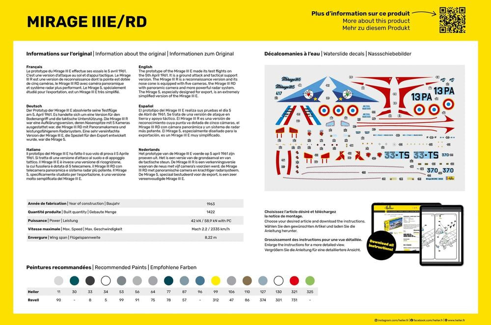 STARTER KIT Mirage IIIE/RD