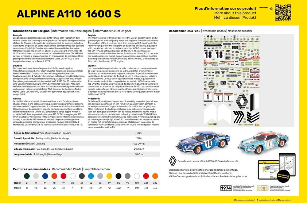 STARTER KIT Alpine A110 (1600)