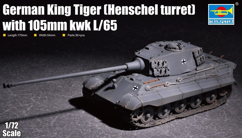 German King Tiger(Henschel turret) with 105mm kWh L/65