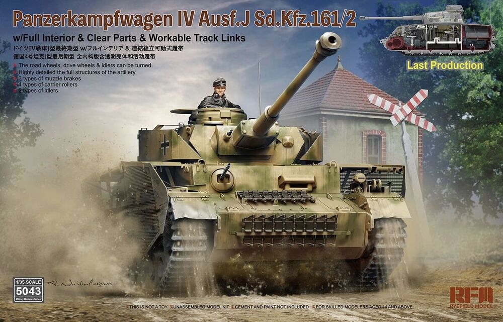 Pz.Kpfw. IV Ausf. J Last Production w/full interior