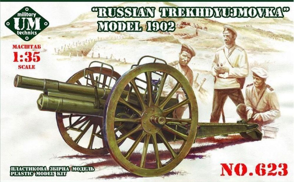 Russian Trekhdyujmovka 3inch gun, 1902