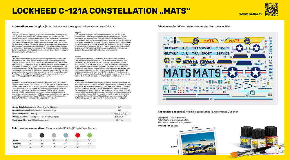 STARTER KIT C-121A constellation MATS