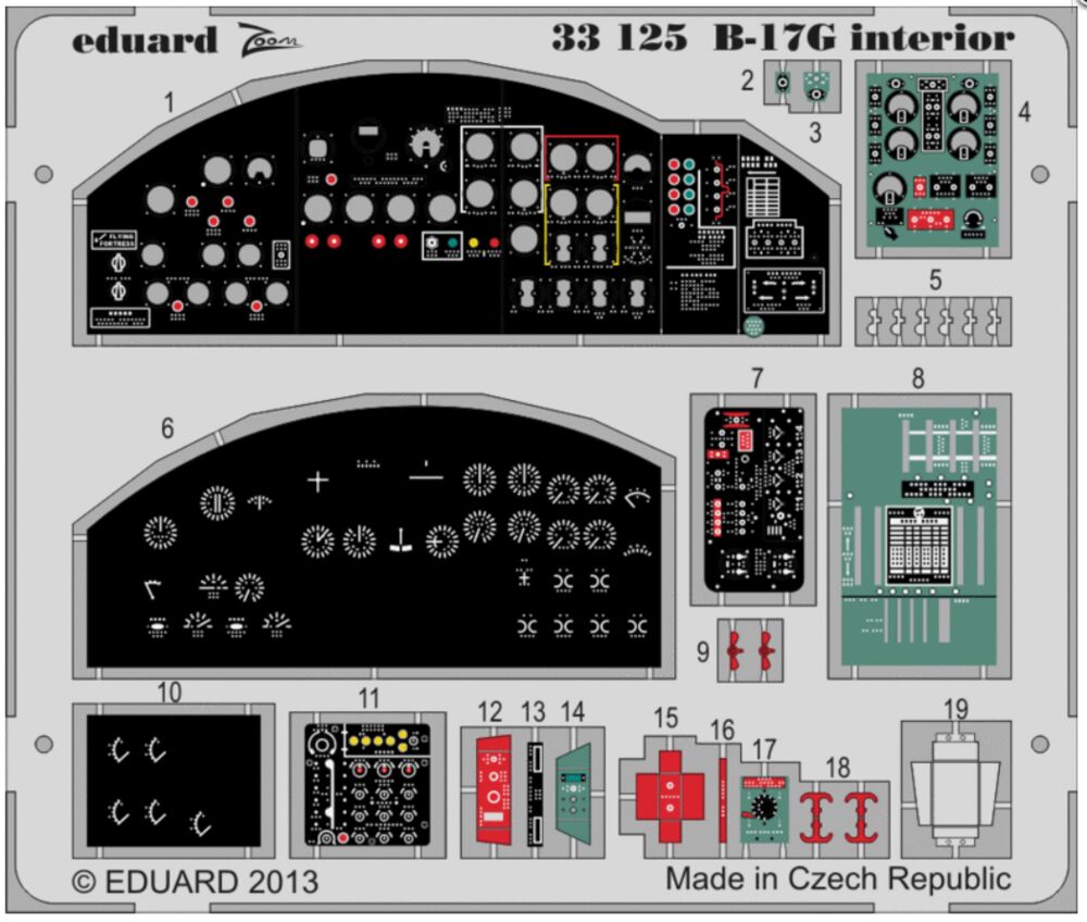 B-17G interior S.A. 1/32 for HK Models