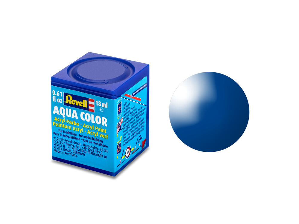 Aqua blau, gl��nzend