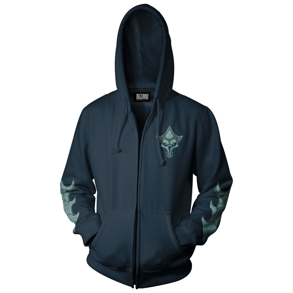 Jinx World of Warcraft - Shadowlands Queen of Destruction Zipper Hoodie Navy, M