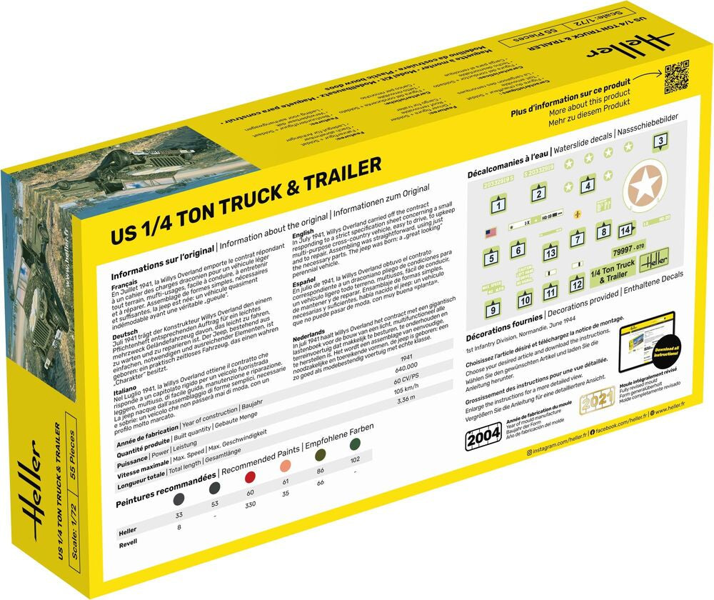 STARTER KIT US 1/4 Ton Truck & Trailer