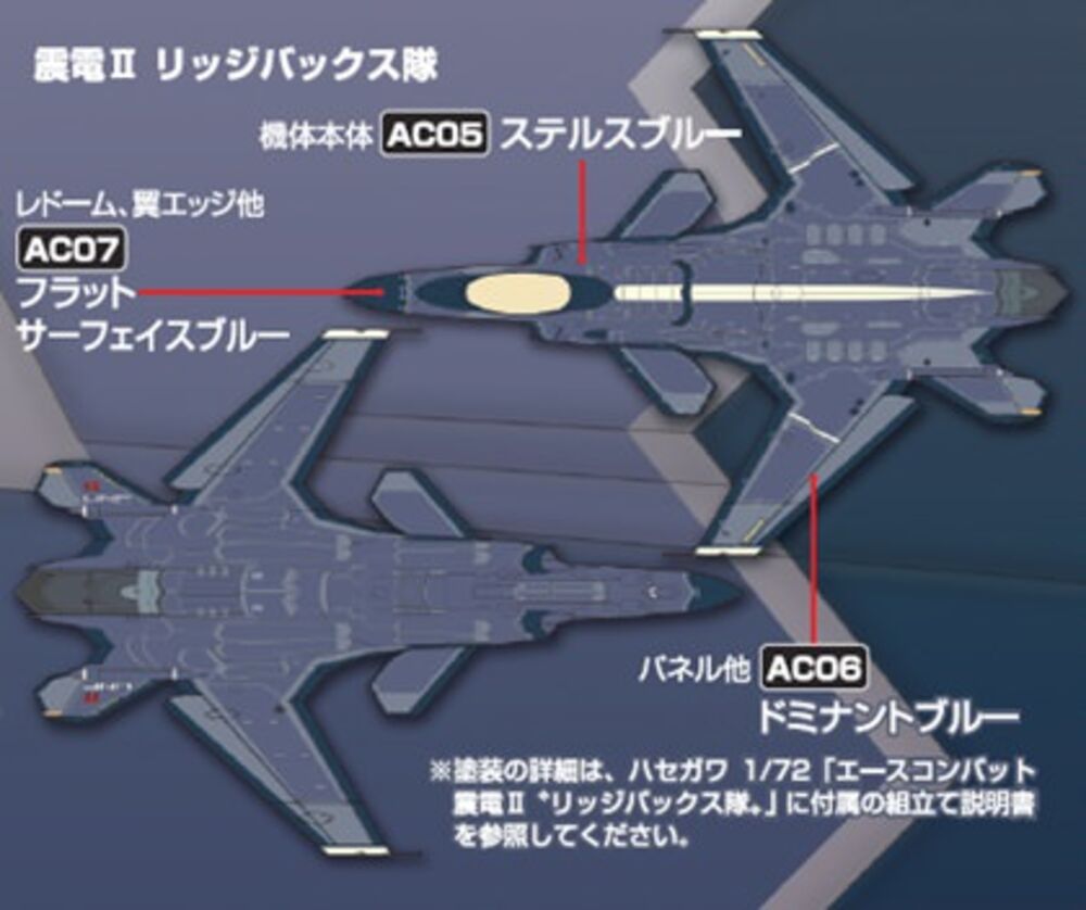 Mr Hobby -Gunze Ace Combat UNF Ridgebacks Squadron Colors