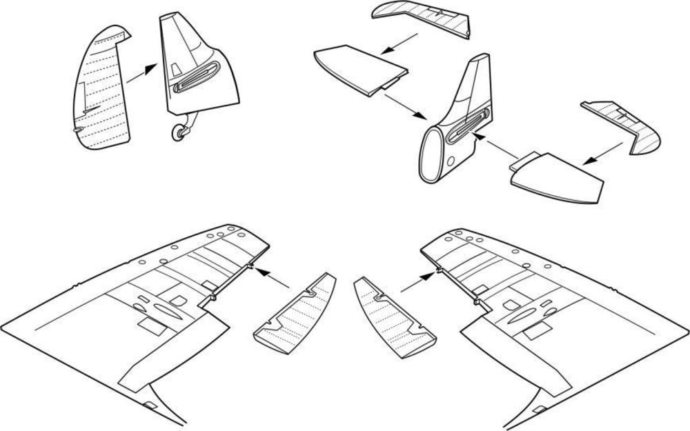 Spitfire Mk.I Control surfaces set (TAM)