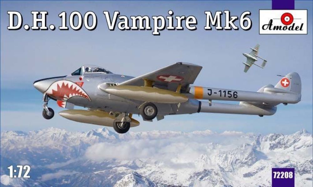 D.H.100 Vampire Mk6 RAF jet fighter