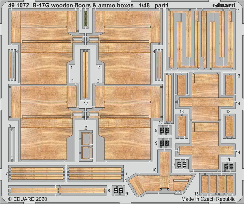 B-17G wooden floors & ammo boxes for HKM