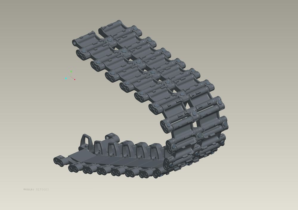 Workable Track Links f.Russian T-90 MBT