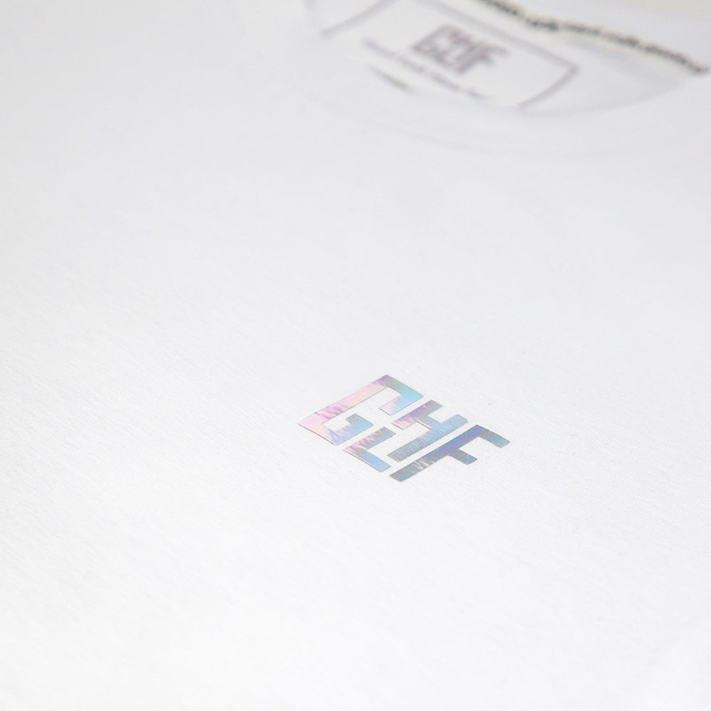 FragON - Holografic Logo Unisex T-shirt White, M