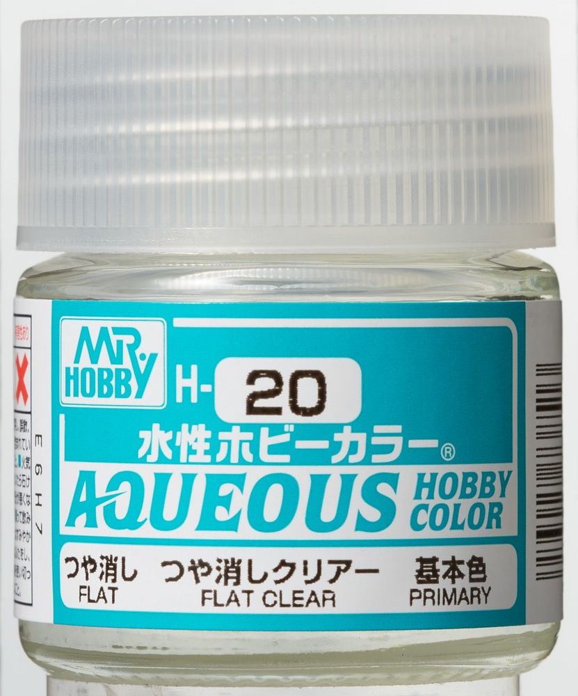 Mr Hobby -Gunze Aqueous Hobby Colors (10 ml) Flat Clear