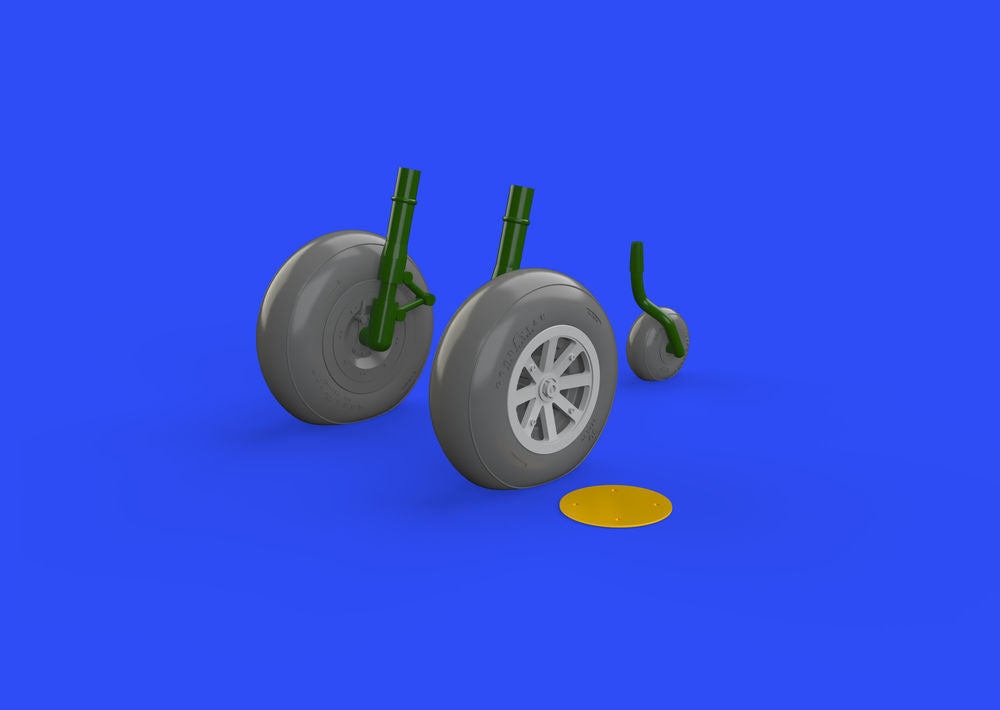 P-40B wheels for Airfix