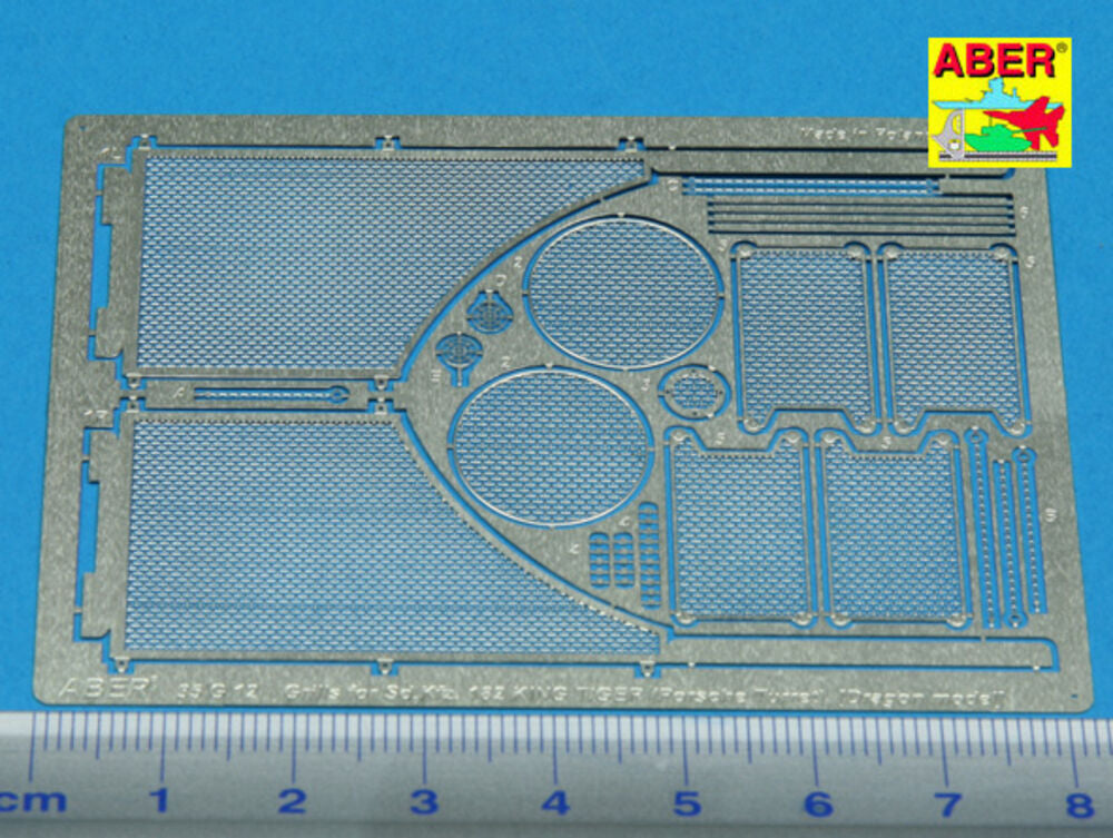 Grilles for Sd.Kfz.182 King Tiger (Porshe turret)