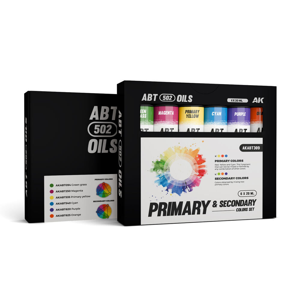 PRIMARY & SECONDARY COLORS SET - ABT 502 OILS