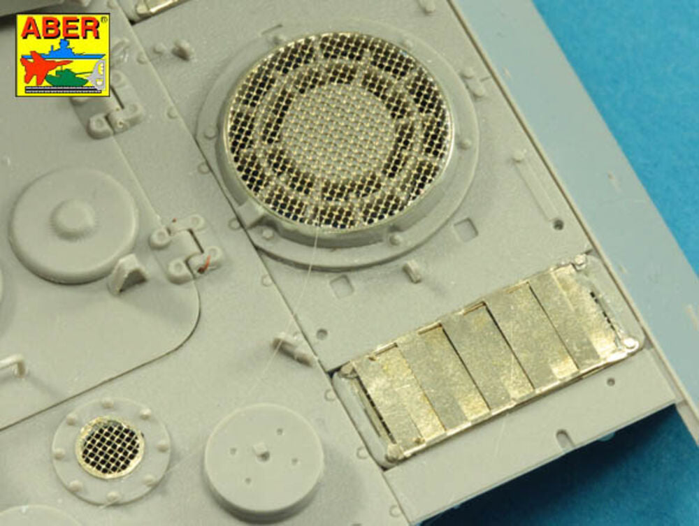 Grilles for Panther, Ausf.G & Jagdpnther, Ausf.G2-late models (Takom)