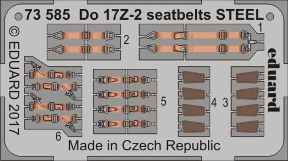 Do 17Z-2 seatbelts STEEL for ICM