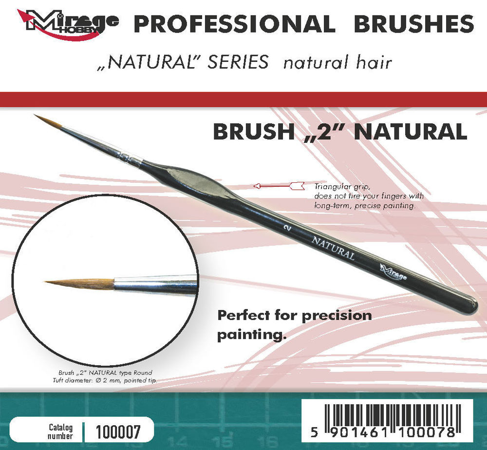 MIRAGE BRUSH NATURAL SIZE 2