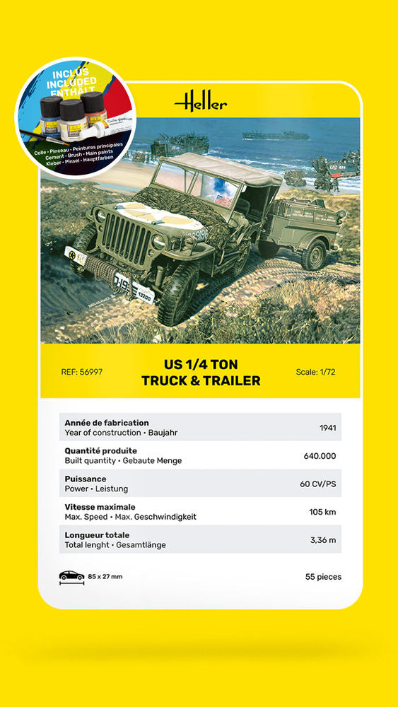 STARTER KIT US 1/4 Ton Truck & Trailer