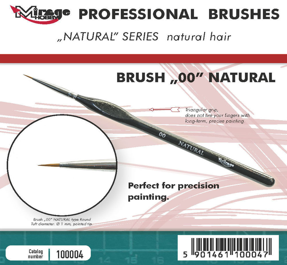 MIRAGE BRUSH NATURAL SIZE 00