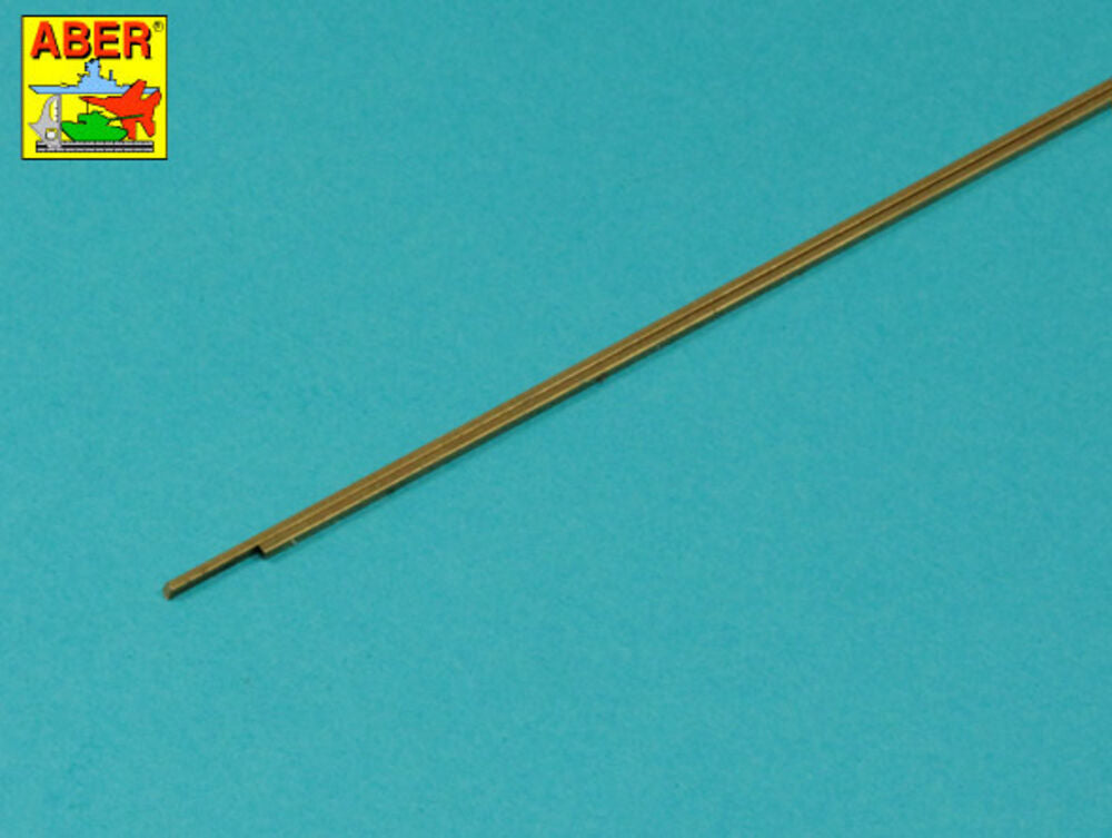 Brass  square rods 1,0mm length 245mm x2 pcs.