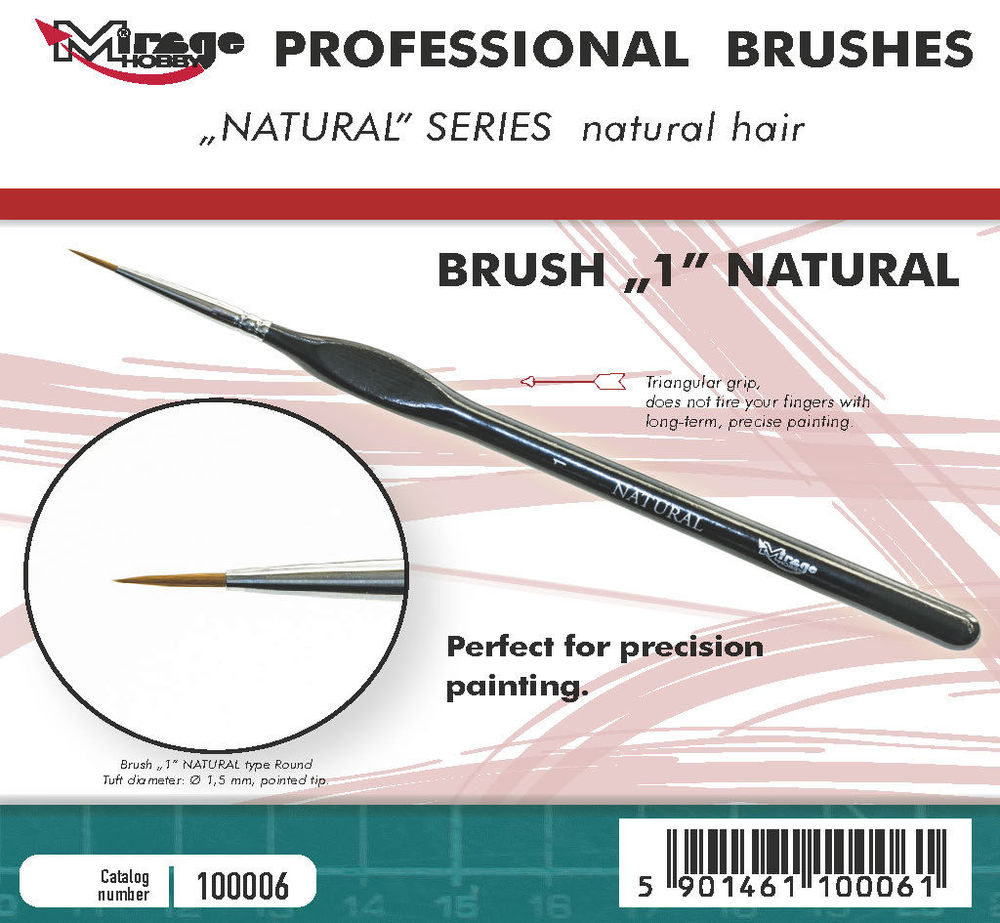 MIRAGE BRUSH NATURAL SIZE 1