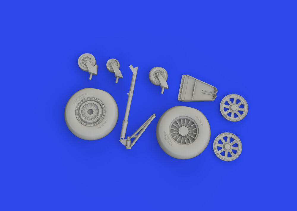 TBF/TBM wheels w/smooth tire 1/48 ACADEMY