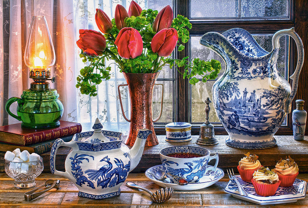 Still Life with Tulips, Puzzle 1500 Teile