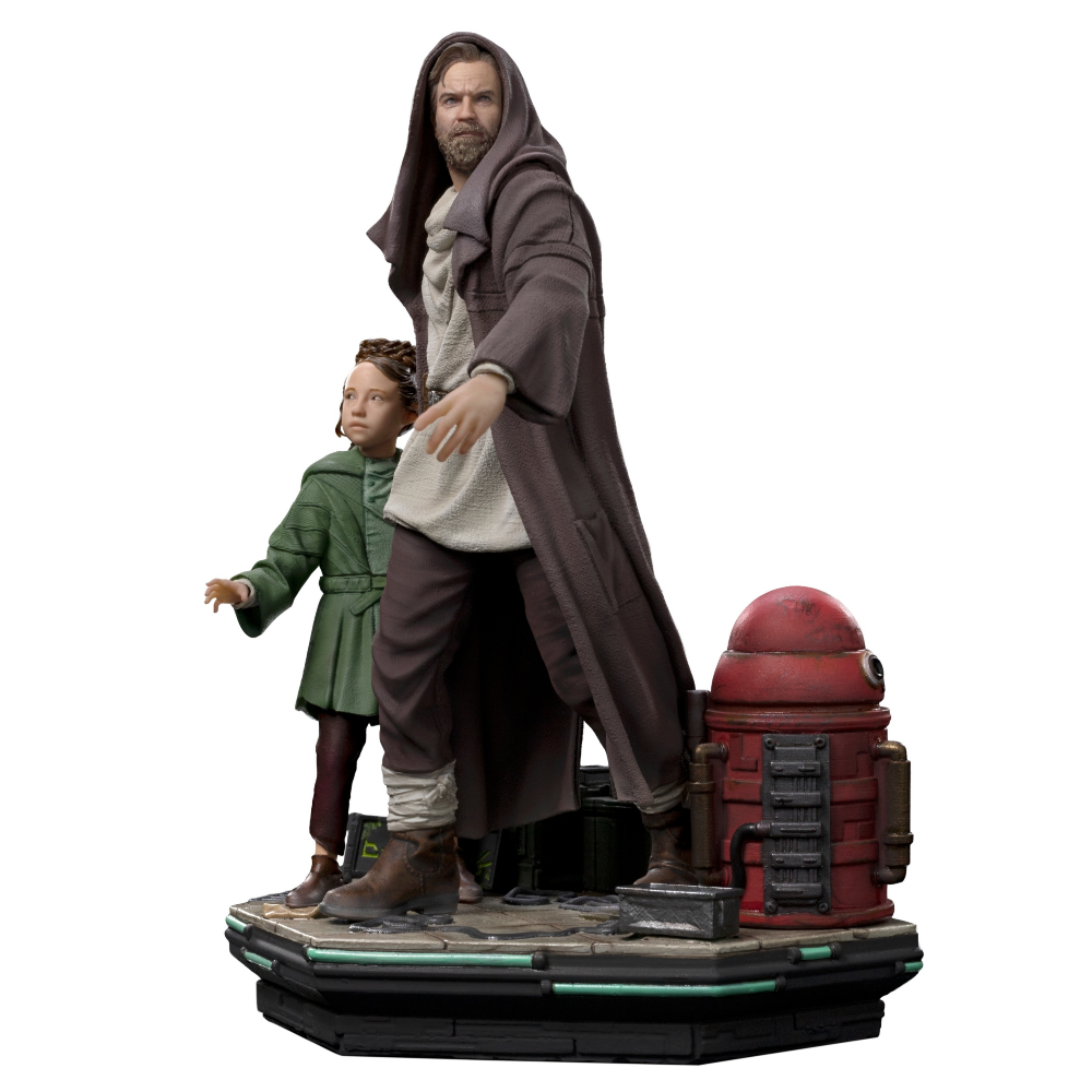 Iron Studios Star Wars - Obi-Wan and Young Leia Statue Deluxe Art Scale 1/10