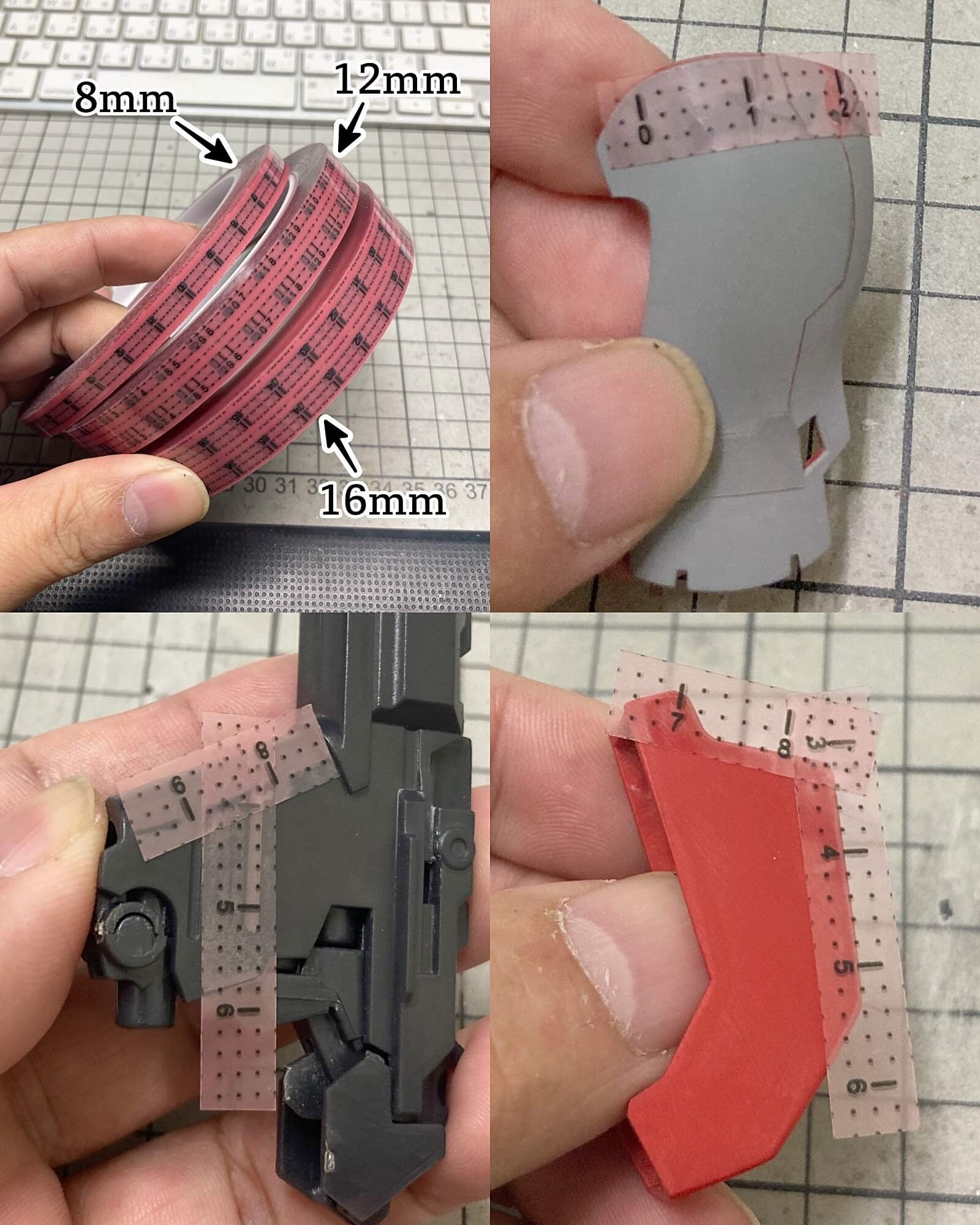 Calibrated Carving Guide Tape (8/12/16mm)
