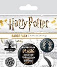 Harry Potter Pin-Back Buttons 5-Pack Symbols