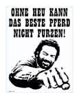 Bud Spencer Tin Sign Pferd Faust 30 x 40 cm