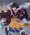 One Piece FiguartsZERO PVC Statue Monkey D. Luffy Gear 4 Leo Bazooka Reissue 18 cm