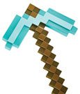Minecraft Plastic Replica Diamond Pickaxe 40 cm