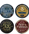 Fast & Furious Coaster 4-Pack Vintage Style