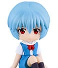 Rebuild of Evangelion Rubber Mascot Nendroid Plus Mini Figure Rei Ayanami 8 cm
