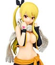 Fairy Tail Pop Up Parade PVC Statue Lucy Heartfilia Natsu Costume Ver. L Size 22 cm