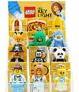 LEGO Acryl Counter Display with 12 Light-Up Keychains