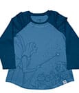 Pinocchio by Loungefly Tee T-Shirt Unisex Blue Fairy Shirred Raglan Size XL