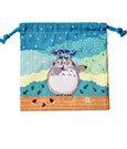 My Neighbor Totoro Laundry Storage Bag Totoro under the rain 20 x 19 cm